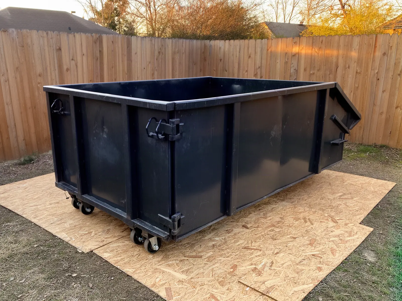 Roll-off dumpster from Golden Lake Dumpster Rental in Abilene, TX